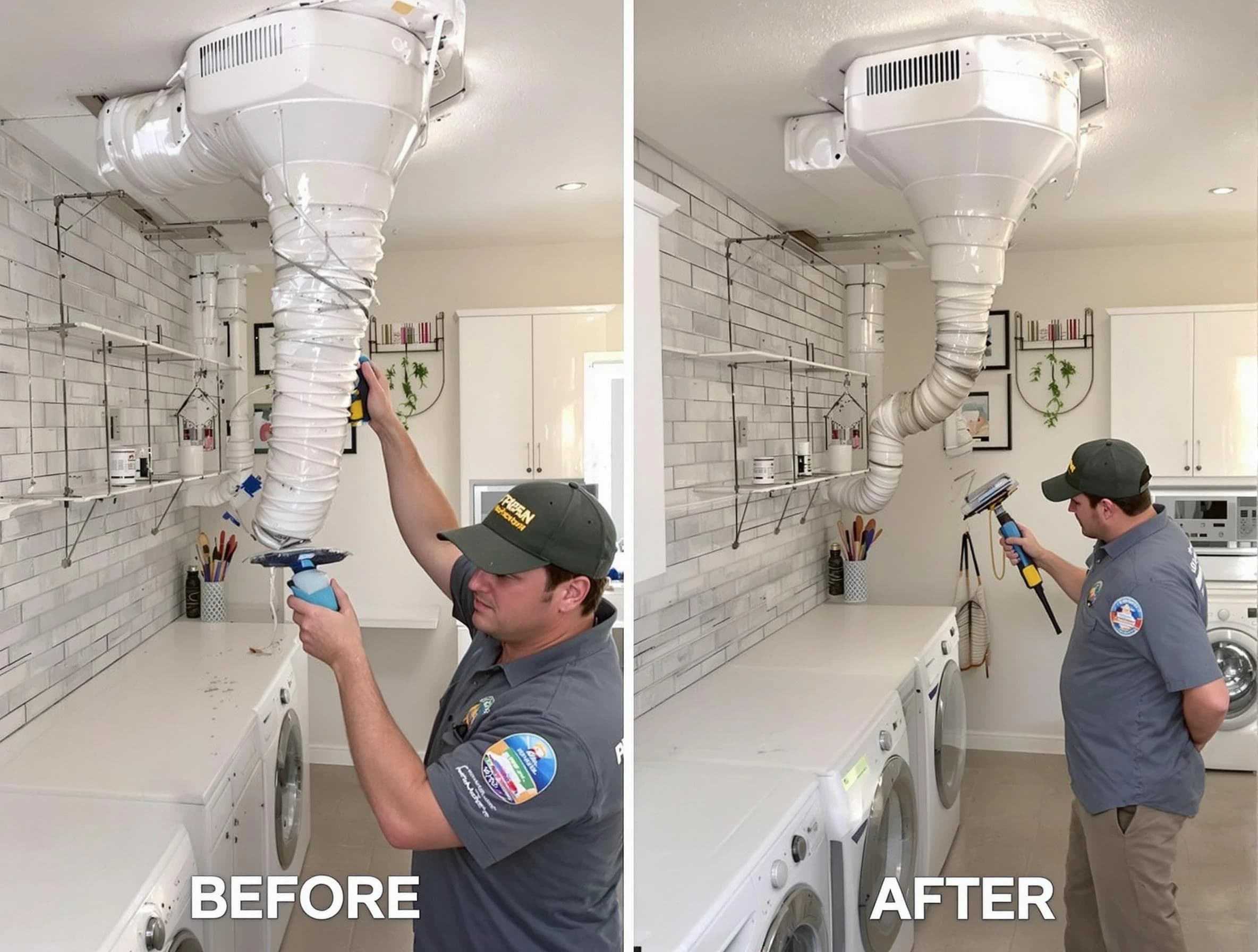 Professional dryer exhaust vent cleaning by Malden Dryer Vent Cleaning in Malden